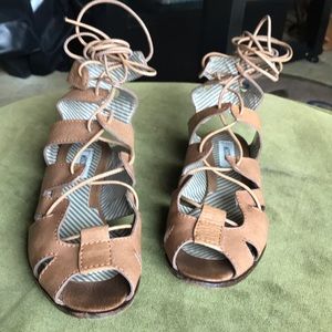 Moschino gladiator leather sandals